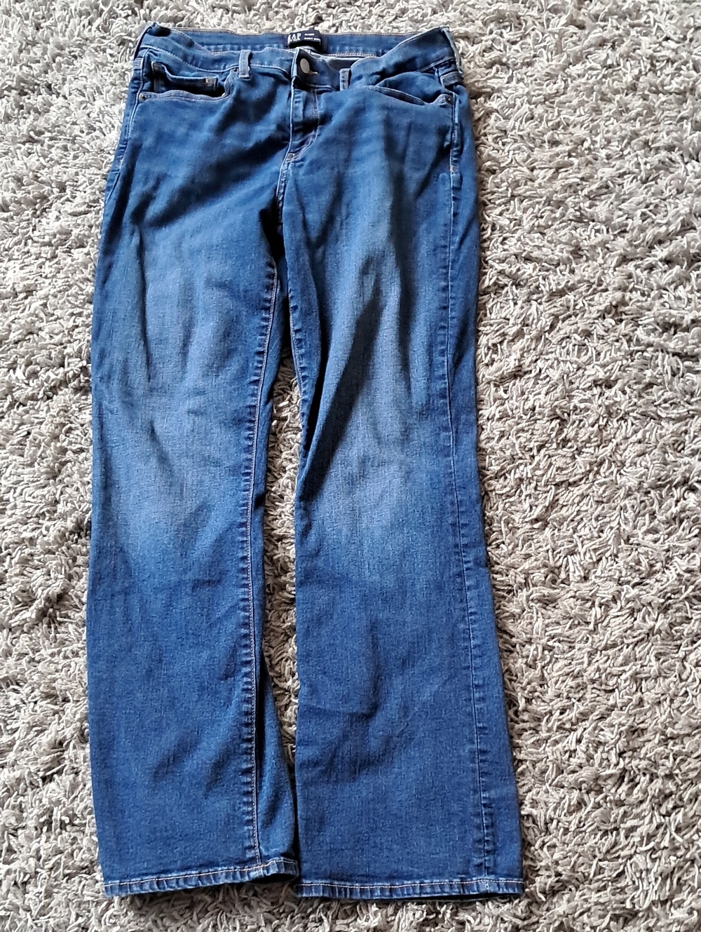 GAP Medium Blue Flare Wide-Leg Jeans